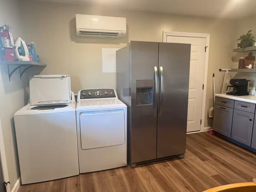 Laundry area of The Songbird Retreat