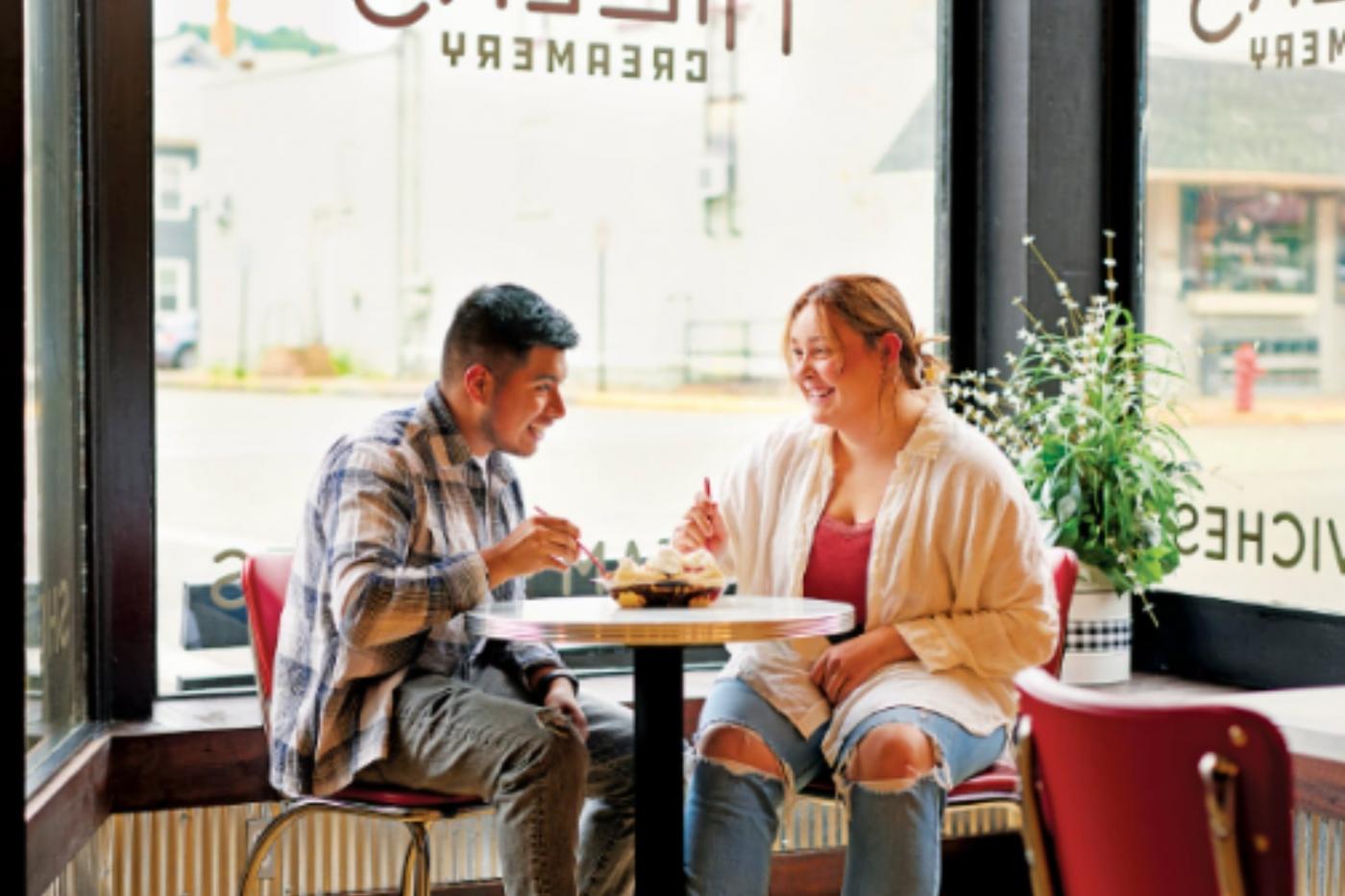 Couple at the Miller's Creamery