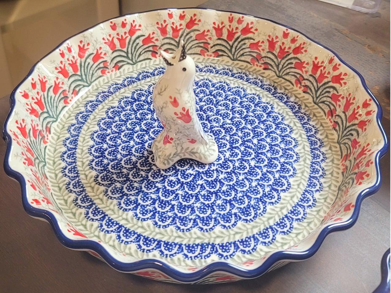 Old World Polish Pottery Pie Bird