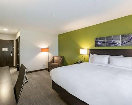 Sleep Inn king bed suite