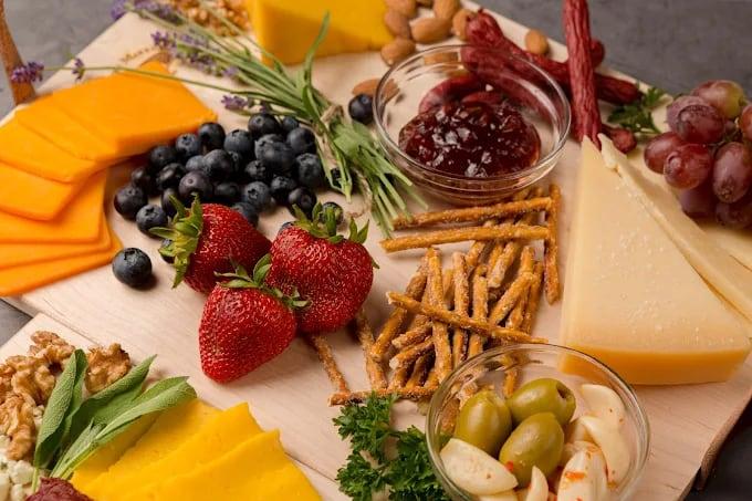 Selection of items from Troyer Market