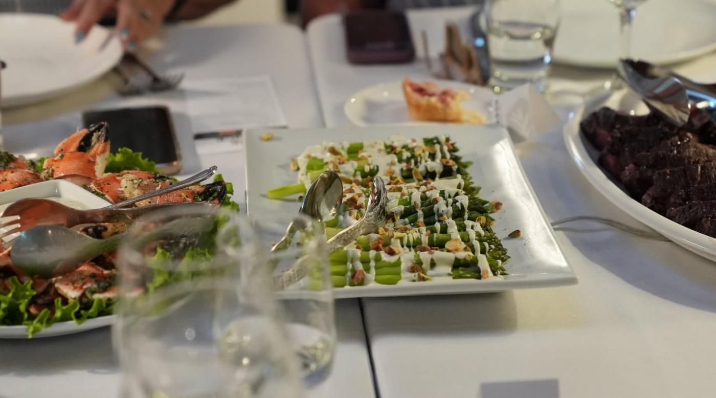 A meal at Tarragon