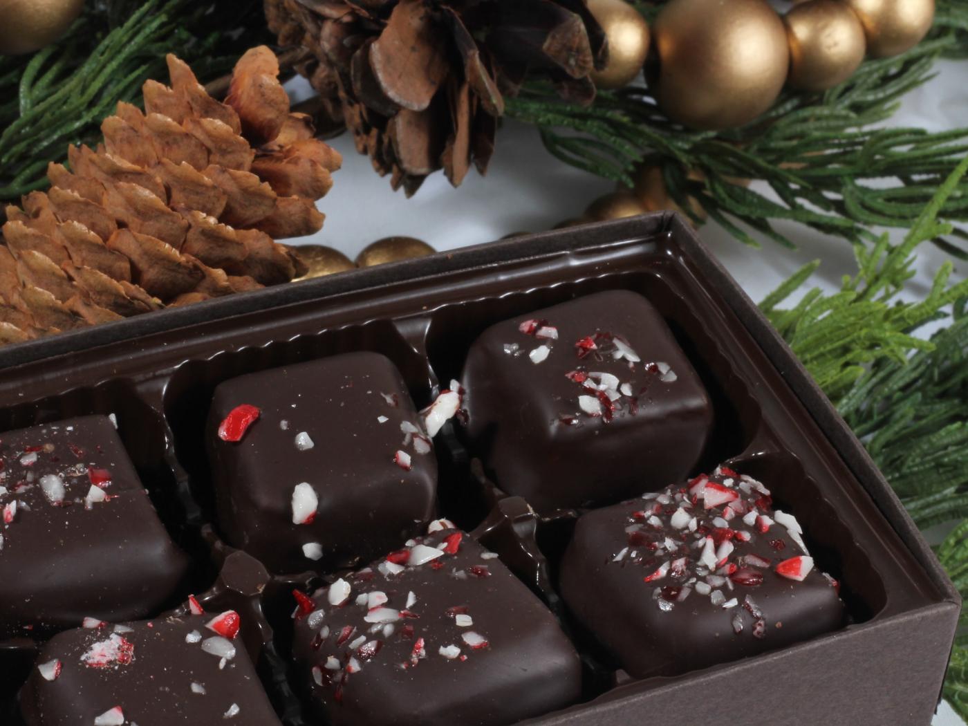 Coblentz Chocolates peppermint and dark chocolate
