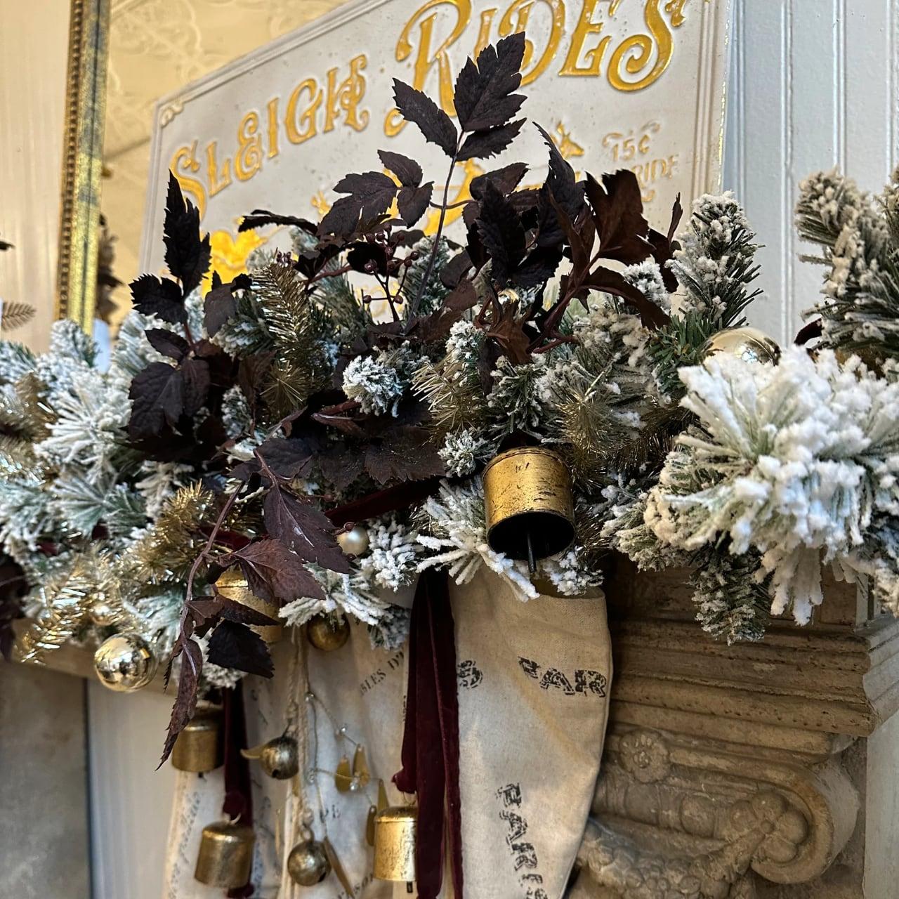 Holiday hearth at Cottonwood Shanty