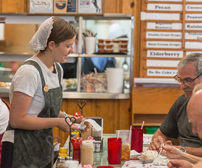 Server at Boyd & Wurthmann Restaurant
