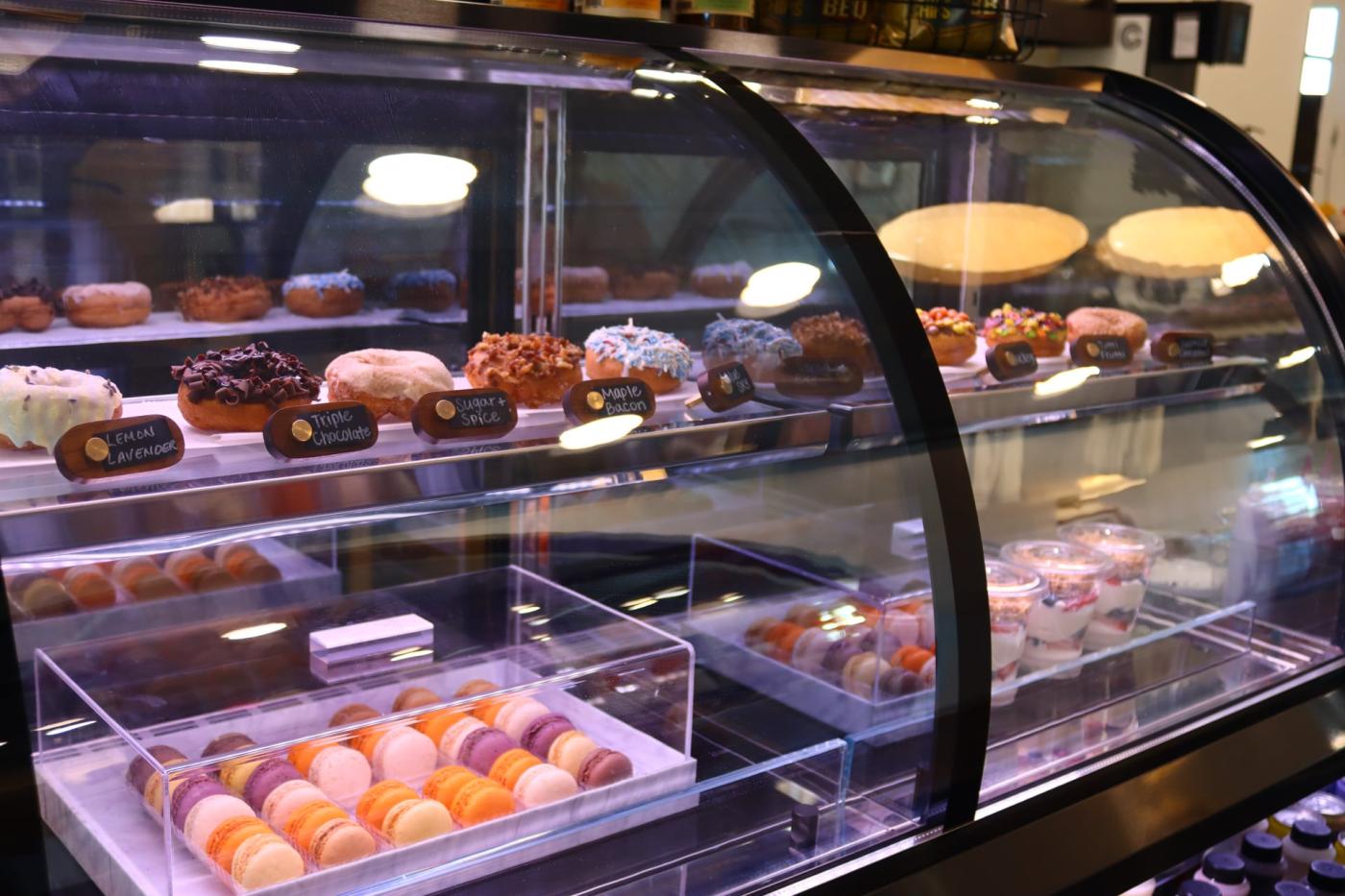 Display case at Blue Sky Cafe