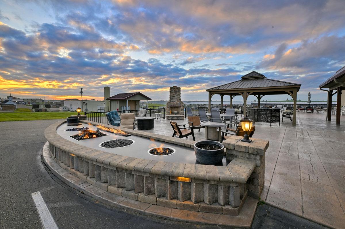 Outdoor furniture and fire pits at Erb's Stove Shop