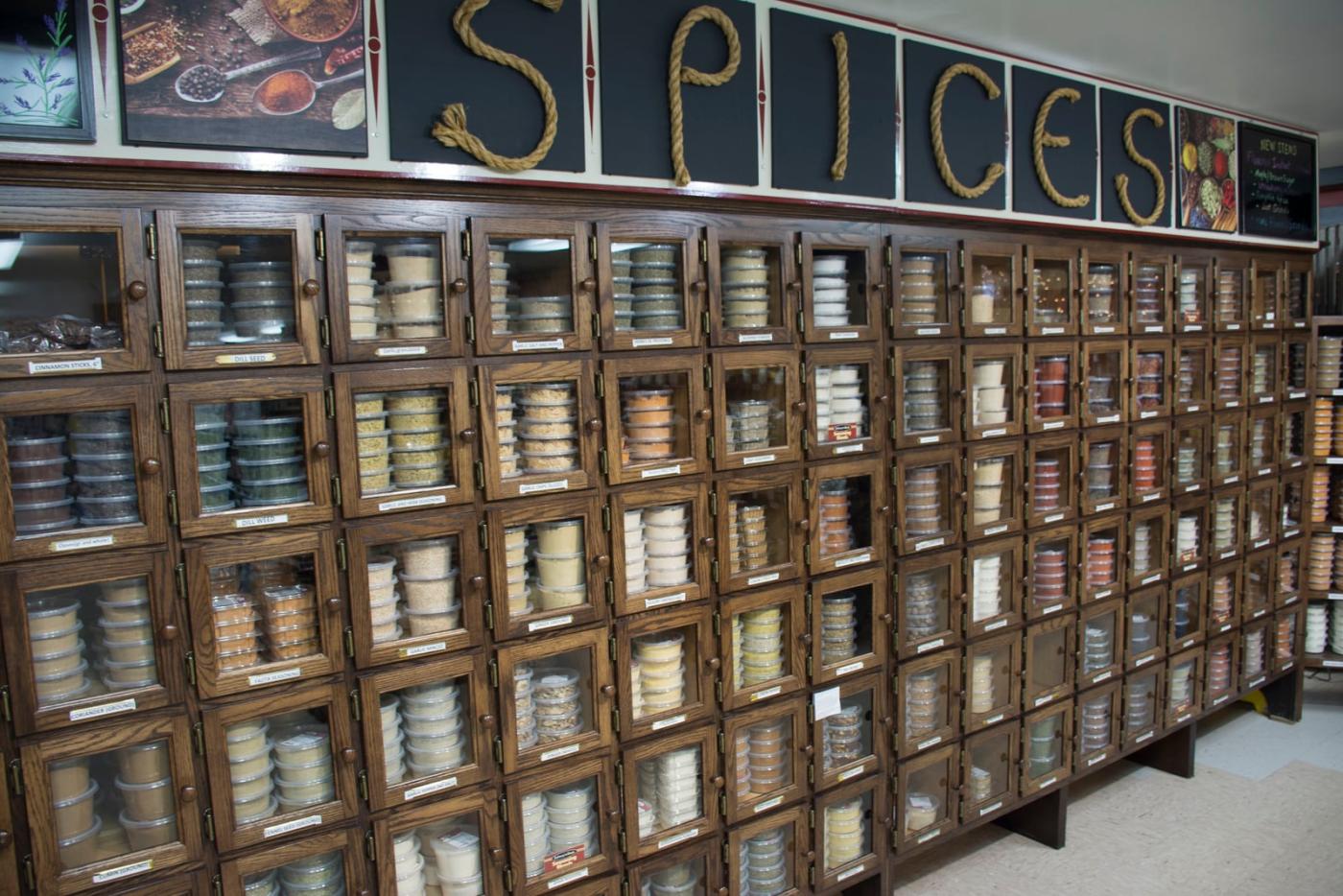 Bulk spices at The Ashery Country Store